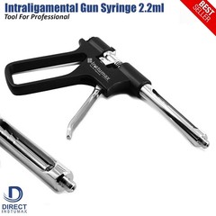 Dental Anesthetic Syringe Intraligamental Gun 1.8ML Injection AMR + EUR Threads