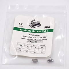 1 Pack Dental Buccal Tube MBT 1st 2nd 018 022 Bondable Non-con MBT Roth Edgewise