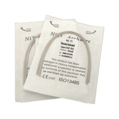 50 Pieces Dental Rectangular Arch Wire Thermal Activated NITI Recta Ovoid Arcs