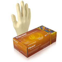 White Latex Exam Gloves, Small S, Aurelia Vibrant 5.5 mil (Case of 1000)