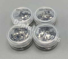 50Pcs Dental Metal Matrices Sectional Contoured Molar Matrix Refill Soft Band