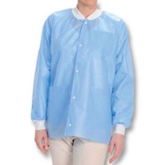 Extra-Safe Jacket – Medical Blue Medium 10/Pk. Hip-Length, Light-Weight