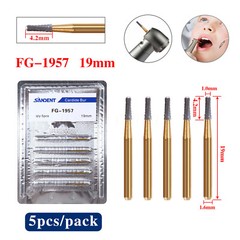 10Pcs Dental Tungsten Carbide Burs Crown Cutter Cutting Transmetal FG 1957