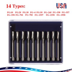 Dental Operative Carbides FG Burs Pear Friction Grip High Speed 19mm