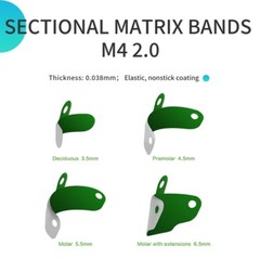 Dental Non-Stick Matrix Bands with PTFE Coat Sectional Contoured Metal Matrices