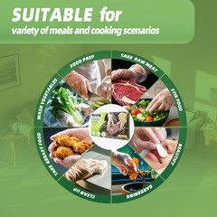 Disposable Cooking Gloves for Food Prep, Handling and Serving, Kitchen Food S…