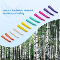 100pcs/box Dental Disposable Wooden Hole Interdental Composite Diastema Wedges