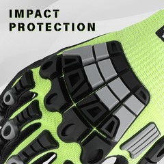Work Gloves Men Women, A5 Cut Resistant Gloves, Impact Gloves, Heavy Duty Wor…