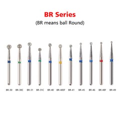 5pcs SANDENT Fresas de diamante dental para piezas de mano de alta velocidad