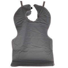 House Brand Dentistry 109409 Lead Dental X-Ray Apron Adult With Collar Grey