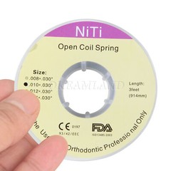 1 Roll Dental Orthodontic Niti Open Coil Spring Spool Dia.010 *030 inch 914mm