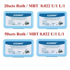 Dental Monoblock Ortho Buccal Tube 1st Molar Bondable Non-Conv Roth / MBT 0.022