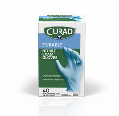 Nitrile Exam Gloves Durable Powder Free Chemical Resistant One Size Fits Most
