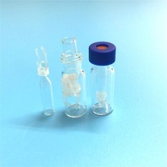 1000PCS 2ml Clear/Amber Vials+Screw Caps PTFE w/Writing Area+250uL Vials Inserts