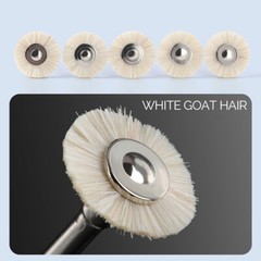AZDENT Dental Polishing Brushes Wheel RA Goat Hair/Felt/Cotton/FX Contra Angle