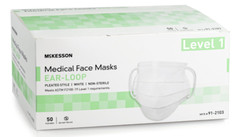 McKesson ASTM Level 1 Procedure Masks – 50 per Box – Case of 10 Boxes/500 Masks