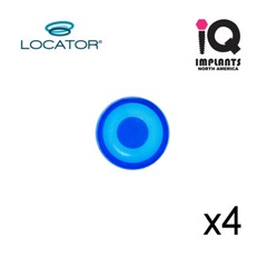 Zest Locator Genuine Original Male Caps Standard Xtra-Light, Blue 1.5lbs 4-pack
