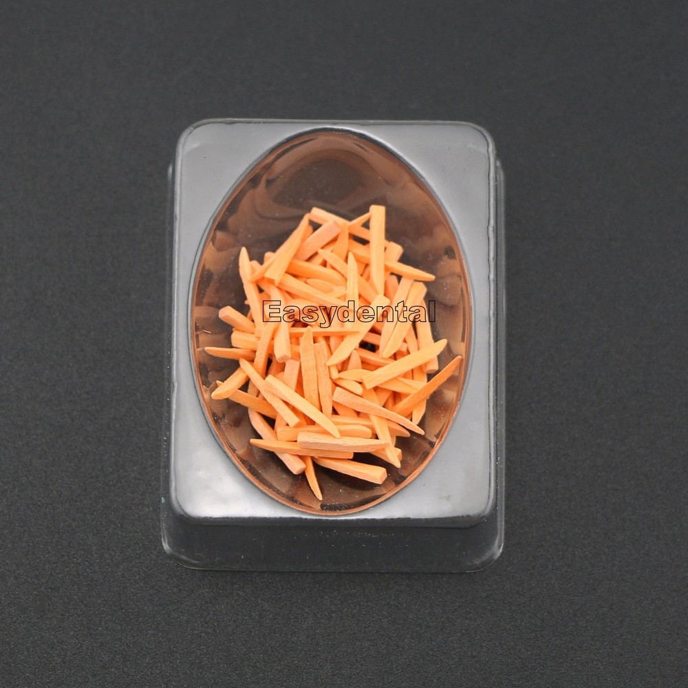 100 Pcs/Box Dental Fixing Wooden Wedges Disposable Contoured Matrices Wedge 11mm