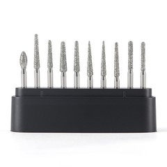 Kit de fresas dentales de diamante corte de zirconia FG 1.6mm alta velocidad