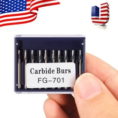 10Pc/Pack Dental Tungsten Carbide Drill FG Bur For High Speed Handpiece FG701 po