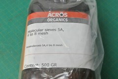 ACROS Organics Molecular Sieves 5A, 4 to 8 mesh 500 grams 69912-79-4