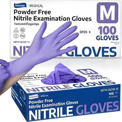 Medical Nitrile Exam Gloves 100 PCs Powder-Free Food-Safe Disposable Glove