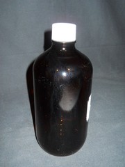 Unbranded Narrow Mouth 960mL / 32oz Amber Glass Bottle & White Cap