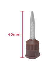 Dental Brown Short Mixing Tips for Mark3 Temporary & Permanent Cement 50/Bag