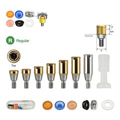 Dental Overdenture Zest Locator Abutment Male Cap for HIOSSEN Osstem M/R Platfor