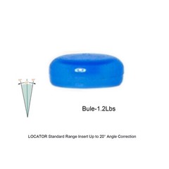 4Pcs Dental Locator Blue Standard Xtra-Light 1.2lbs Male Replacement Cap Inserts