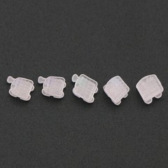 US 10 Pack Dental Ceramic Orthodontic Bracket Brace Roth 022 345 Hooks Mesh Base