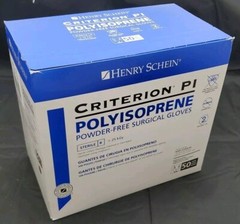 1 Box Criterion PI Polyisoprene Powder Free Sterile Surgical Gloves Size: 7