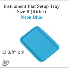 DENTAL SET-UP FLAT Tray SIZE B (RITTER) or SIZE F (Mini), Autoclavable Tray 250F