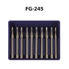Dental Carbide Burs FG 245 High Speed Friction Grip Domed Fissure Fit Midwest