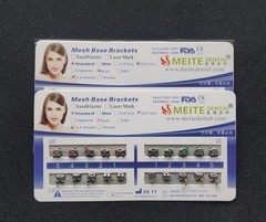 10 Packs Dental Orthodontic Metal Bracket Braces Standard Roth MBT Mesh Base