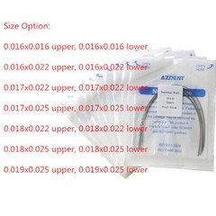AZDENT Dental Orthodontic Stainless Steel Arch Wire Rectangular 10pcs/pack