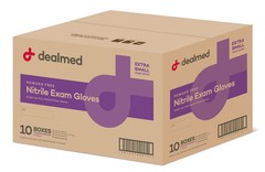 Dealmed Disposable Nitrile Exam Gloves, X-Small (200/Box)