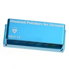 12件装牙科高光泽锆石抛光RA3112套装抛光剂适用于皇冠-