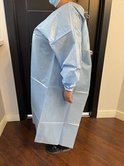 Disposable Isolation Lab Gowns Long Sleeve Water Resistant PPE 10 Count