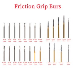 Dental Carbide Burs Surgical Long 25mm /19mm Shank High SpeedRound Friction Grip