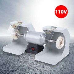 Dental Polisher Polishing Machine 110V Dual-Lathe Bench Buffing Jewelry Grinder