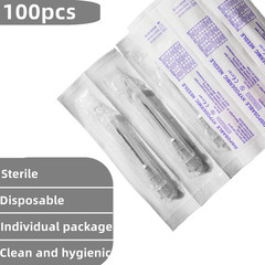 100 Pack 22Ga 1 Inch Sterile Disposable Injection Needle with Cap for Scientific