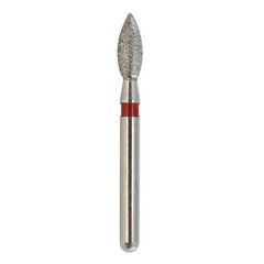 Multi-Use Dental Football Diamond FG Burs 368/020F Flame Fine Grit Red
