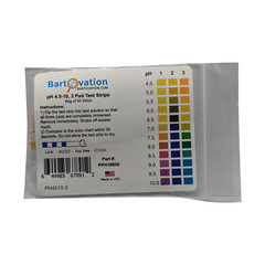 pH 4.5-10 , 3-Pad Test Strips [Bag of 50 Strips]