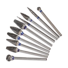 10 Pcs Tungsten Carbide HP Dental Acrylic Bur Drill Coarse Cutter 2.35mm Shank