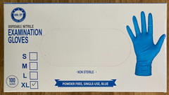 1000 3 Mil Disposable Nitrile Examination Gloves Non-Sterile Powder-Free Size XL