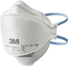 3M Aura 9205+ N95 Particulate Respirator, 3-Panel Comfortable Protection Mask