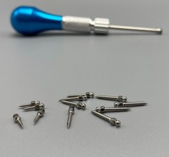 Dental Orthodontic Implant Mini Screws Self-Drilling Screwdriver Blue/Fuchsia