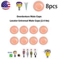 US ZEST Locator Replacement Retention Male Caps Inserts For Dental Overdenture