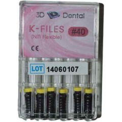 House Brand K-Files Ni-Ti 31mm #80 6/Box Nickel-Titanium